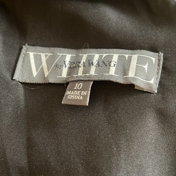 ❤️WHITE By Vera Wang One Shoulder Black Belted Maxi Dress - Picture 6 of 9